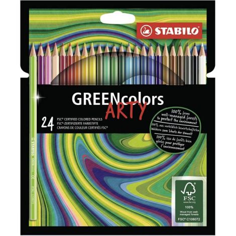 STABILO GREENcolors 24 kos barvice `ARTY&#39;