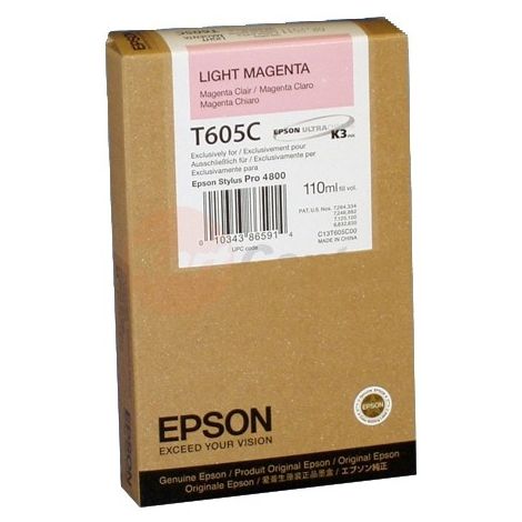 Kartuša Epson T605C, svetlo magenta (light magenta), original