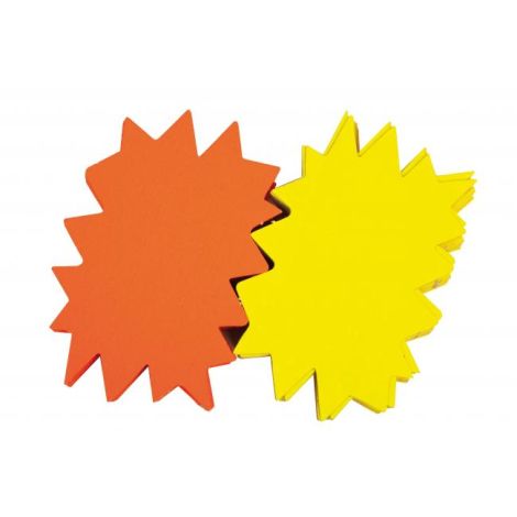 Ježek iz barvnega kartona za nalepke, 24x32 cm, APLI, rumeno-oranžna mešanica