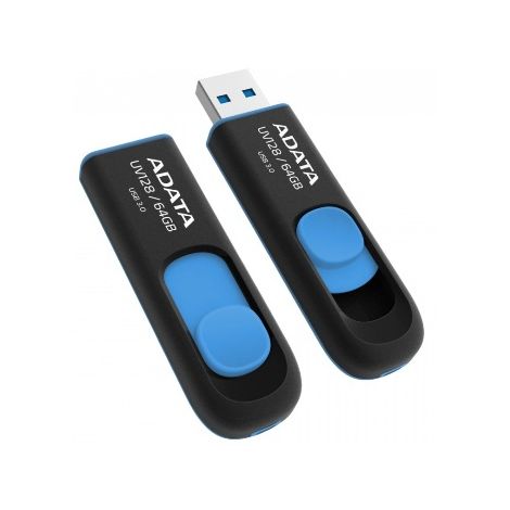 ADATA UV128/64GB/40MBps/USB 3.0/USB-A/modra AUV128-64G-RBE