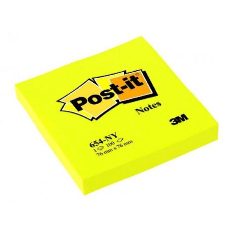 Post-it blok 76x76 neon rumena