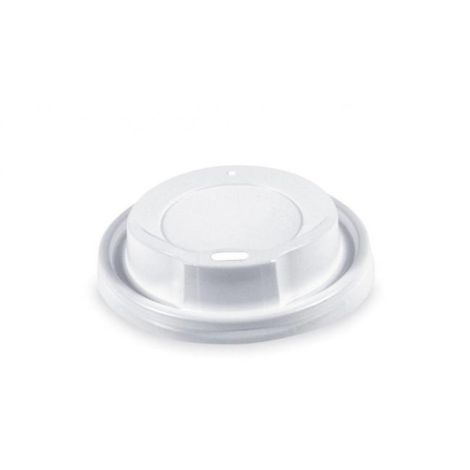 Konveksni pokrov bel za skodelice premer 80 mm (100 kos)