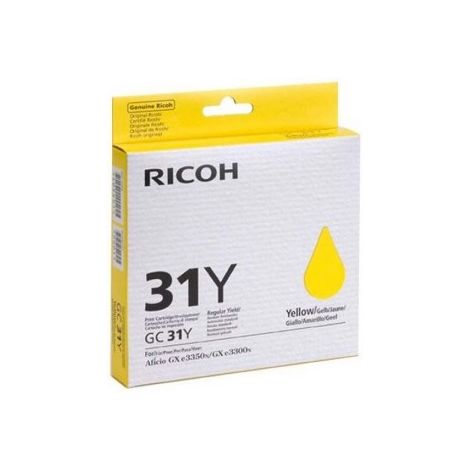 Kartuša Ricoh GC31Y, 405691, rumena (yellow), original